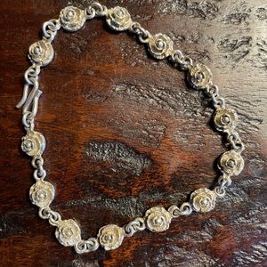 delicate indian silver bracelet